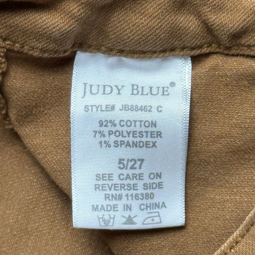 Judy Blue Slim Fit Carpenter Pants Rust Orange Utility Size 5/27 Cargo Utility - Picture 11 of 13